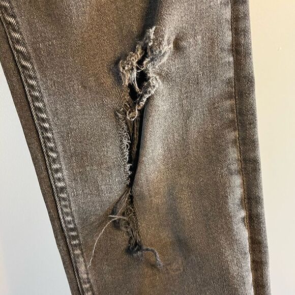 ZARA Distressed Black High Waisted Skinny Jeans | SZ 30 - Picture 6 of 16